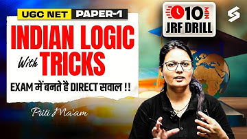 UGC NET Paper 1 | Indian Logic UGC NET Paper 1 | UGC NET Paper 1 Indian Logic Tricks By Priti Mam