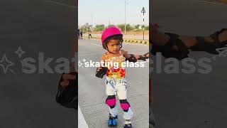 first day Hansika Patel skating class 😊