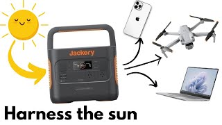 Capturing the power from the sun to power your electronics in the field with the Jackery SG 2000 Pro