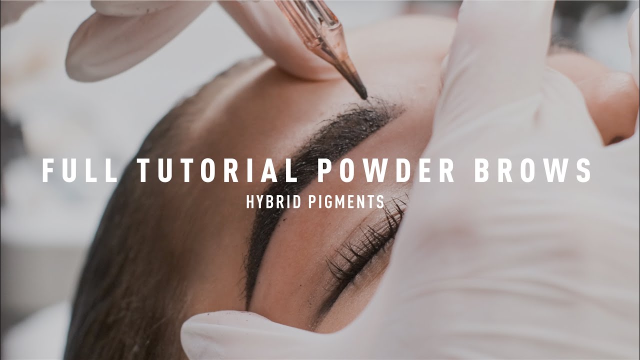 Полный Тьюториал Пудровых Бровей С Гибридными Пигментами | ASMR Версия