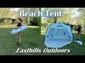 BEACH TENT 🌞EASTHILLS OUTDOORS (4 Person) POP UP SUN SHELTER ZIPPERED PORCH REVIEW 👈