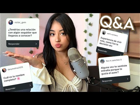 ASMR PREGUNTAS y RESPUESTAS 🔥🤔 conóceme más 🤫￼ ESPECIAL 500k!! 