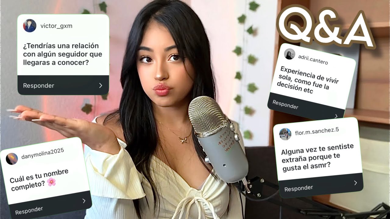 ASMR PREGUNTAS y RESPUESTAS 🔥🤔 conóceme más 🤫￼ ESPECIAL 500k!! 
