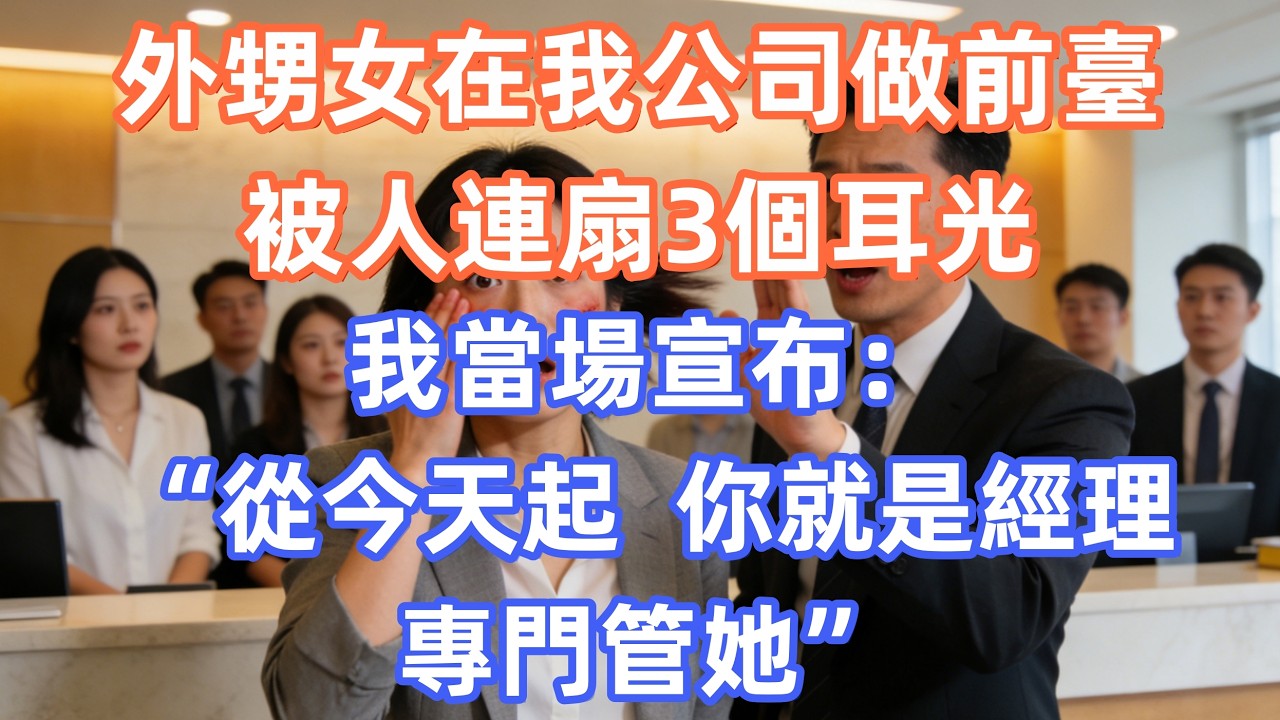 外甥女在我公司做前臺，被人連扇3個耳光，我當場宣布：“從今天起，你就是經理，專門管她”             #職場 #职场 #故事 #家庭 #退休生活#情感