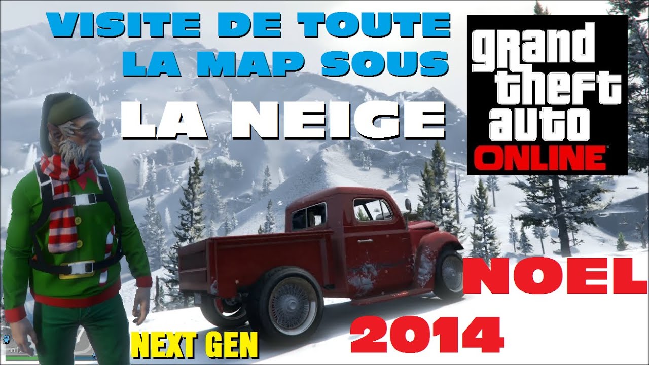 GTA V ONLINE Sous la Neige 2015 | Visite de toute la Map de GTA V