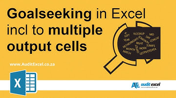 Basic goalseek example + goalseeking to multiple output cells in Excel