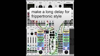 tape delay and frippertronics with Ahornberg Tape Recorder