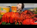 [Mukbang ASMR] 대왕 랍스터 🦞 직접만든 불닭 주먹밥 치즈 불닭볶음면 먹방 Giant Lobster & RiceBall Recipe Eatingshow Ssoyoung