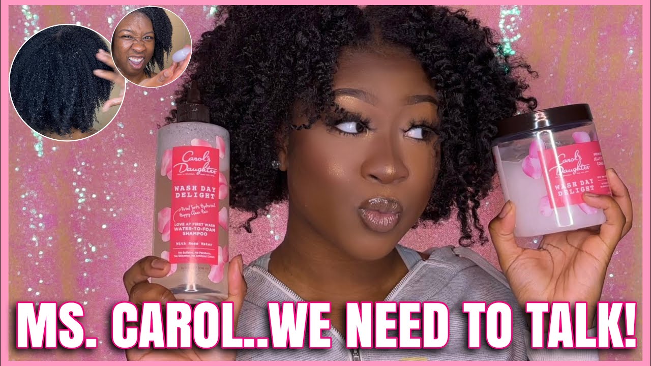 I TRIED CAROL'S DAUGHTER FOR THE FIRST TIME ON 4C HAIR NEW ROSE WATER