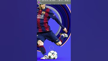 Messi Tribute | Photoshop Tutorial #shorts #messi #photoshop