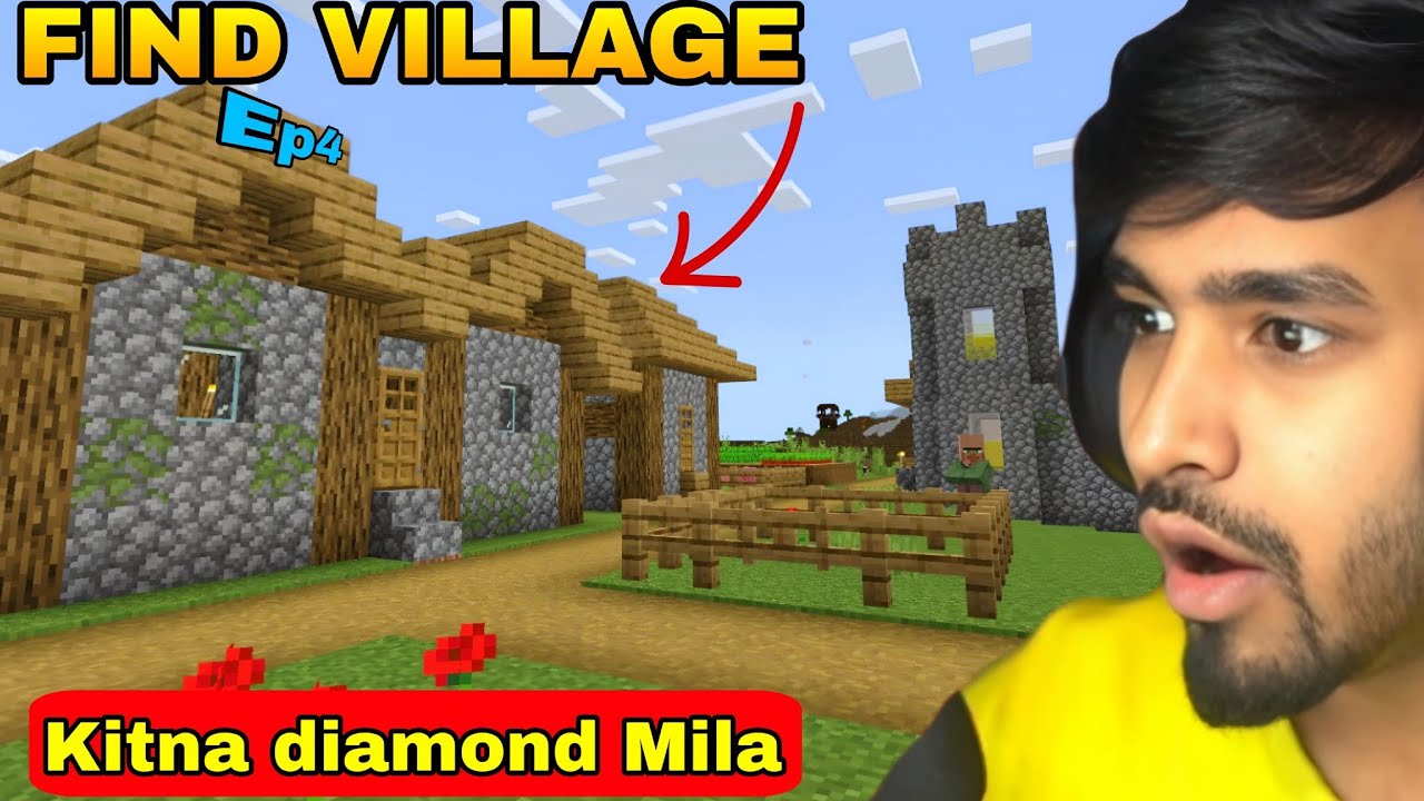 i Found A Village in Minecraft survival series Hindi - YouTube