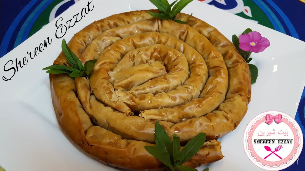 صنية الجلاش المبرومة ,لذيذة وسريعة