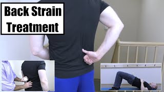 Lower Back Pain Relief - Back Strain Stretches and Exercises YouTube
