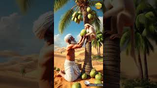 Farmer And His Monkey । #shorts ।#ytshorts ।#ai । #cartoon