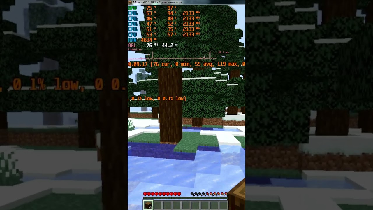 Самая дешевая видеокарта - что сможет показать в майнкрафте? GT210 