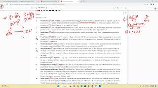 Chapter 8 Problems and Exam Review