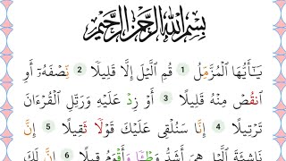 Surah Al-Muzzammil (سورۃ المزمل) | Heart Touching & Soothing Quran Recitation