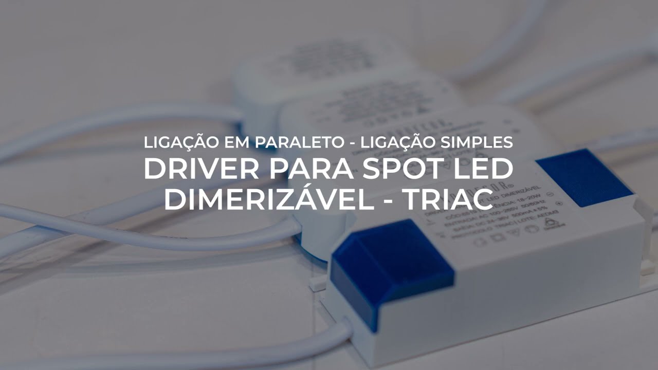 Driver para spot led Dimerizável - Protocolo TRIAC | Nordecor Iluminação