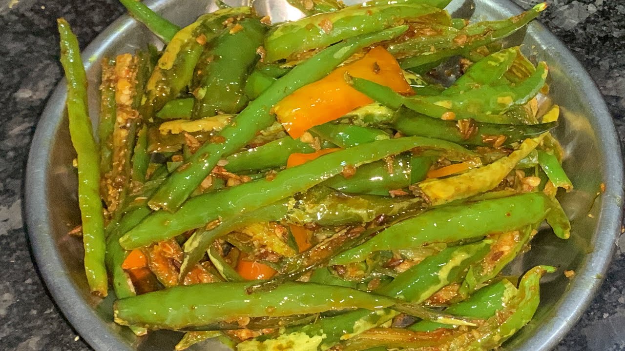 5 min green chilli fry Mirch Fry Recipe Green chilly Masala fry YouTube