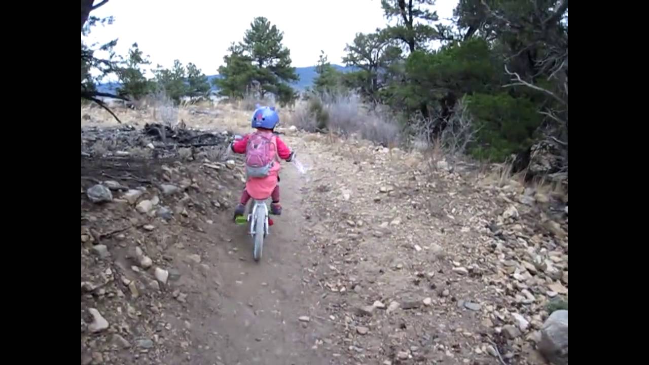 Charlotte's First Mountainbike Ride! YouTube