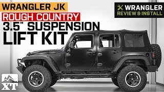 Rough Country Jeep Wrangler  Suspension Lift Kit with Control Arm  Drop Brackets 69430 (07-18 Jeep Wrangler JK 4-Door) - Free Shipping