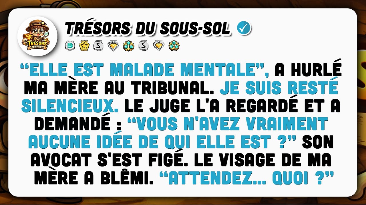 Ma Mère A Crié Au Tribunal Que J'étais Fou Jusqu'à Ce Que Le Juge Pose Une Question.