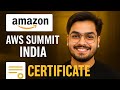 AWS Summit India 2025 🔥 Free Online Course by Amazon + Certificate on Attendance