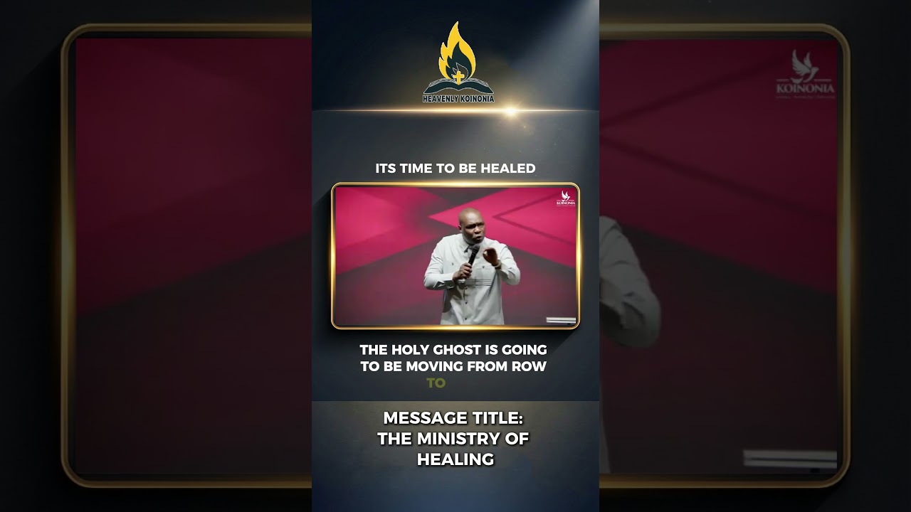Its Time To Be Healed #apostlejoshuaselman #koinoniaglobal #koinonia