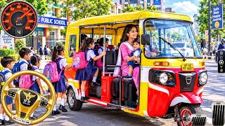 Indian Tuk Tuk Auto Rickshaw Game 2026 City Rickshaw Pick Drop Passenger Transport Android Gameplay screenshot 5