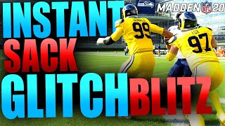 INSTANT SACK GLITCH BLITZ MADDEN 20! DT A GAP NANO BLITZ! FIRST TRUE NANO BLITZ IN MADDEN 20!