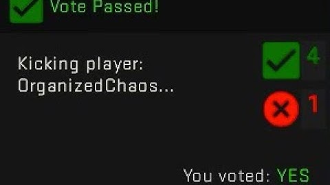 Asking for a timeout, then calling a kickvote - CSGO