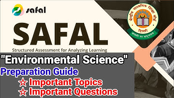 SAFAL Class VI Environmental Studies Important Topic & Question #cbsesafal #safalexam2025 #safalksa 