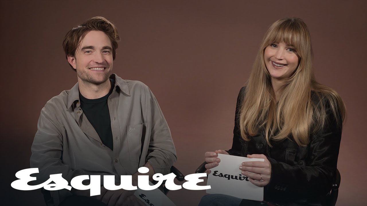 Robert Pattinson Tells Jennifer Lawrence He’s Never Seen Her Movies | Inquiring Minds | Esquire