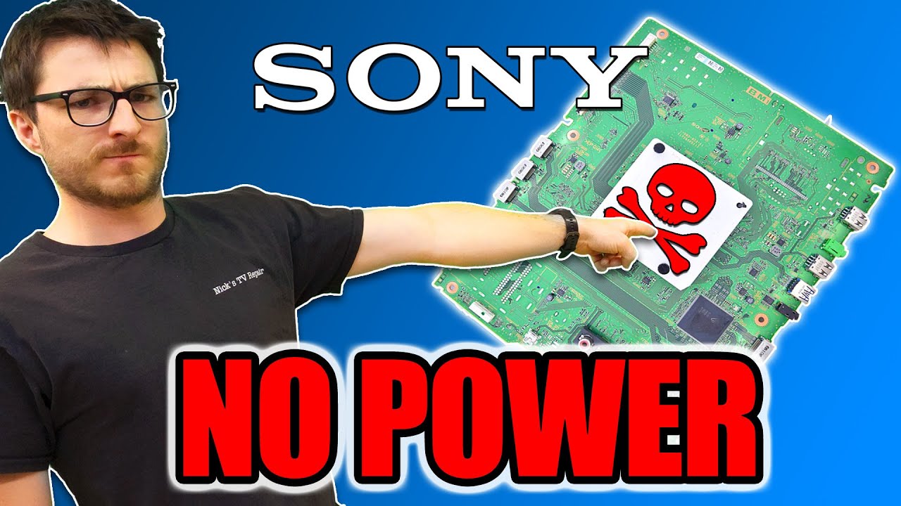 Dead Sony TV NO POWER Sony XBR-55X930D XBR-65X930D - YouTube