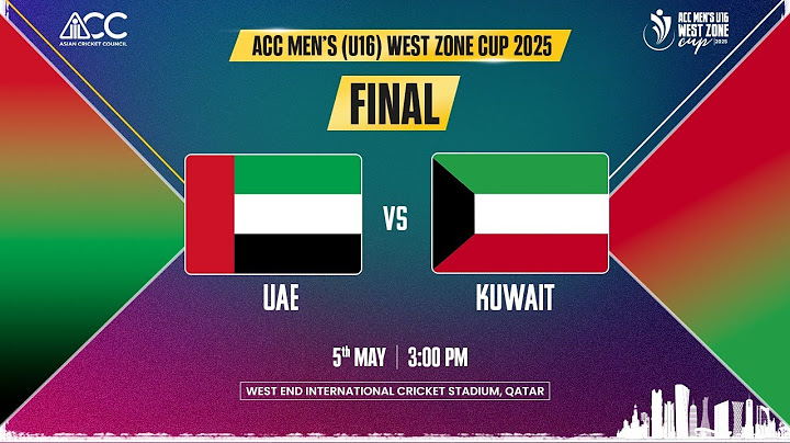 UAE U16 vs KUWAIT U16 | GRAND FINALE | ACC Men's U16 West Zone Cup 2025