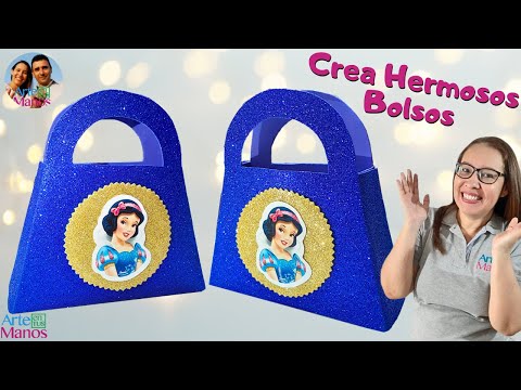 🔴Cómo Hacer HERMOSOS BOLSOS En Foami, FÁCIL y Económico Con Arte en Tus Manos