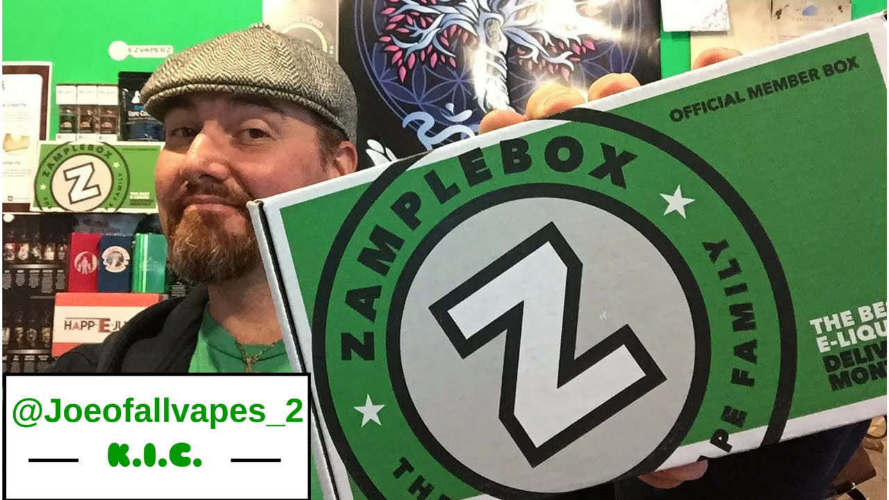 Zamplebox unboxing review for April, 2016 Joe of all vapes - YouTube