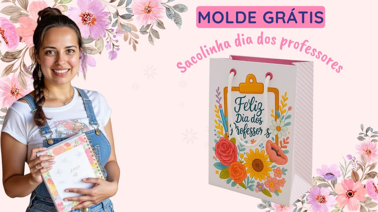 Как сделать очень простую сумку ко Дню учителя! - БЕСПЛАТНЫЙ ШАБЛОН!