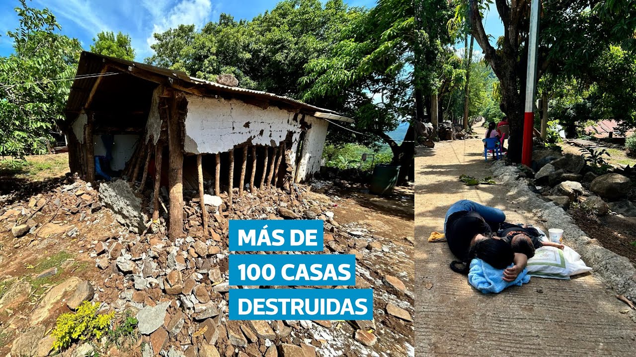 Más de 100 casas dañadas en una cuadra completa por sismos en Comapa, Jutiapa