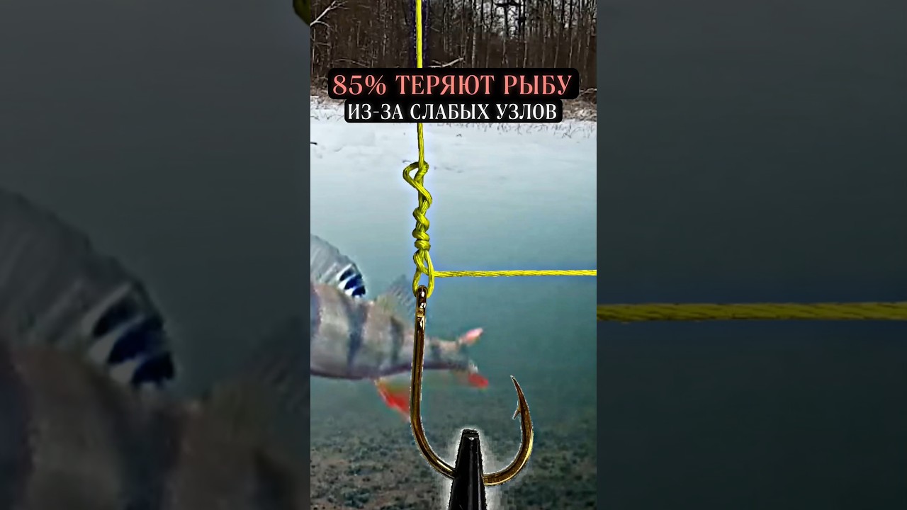 85% теряют рыбу из-за этих узлов 