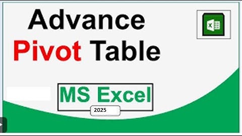 Advanced Pivot Table in Hindi with Sujeet Sir Live One to One Class
