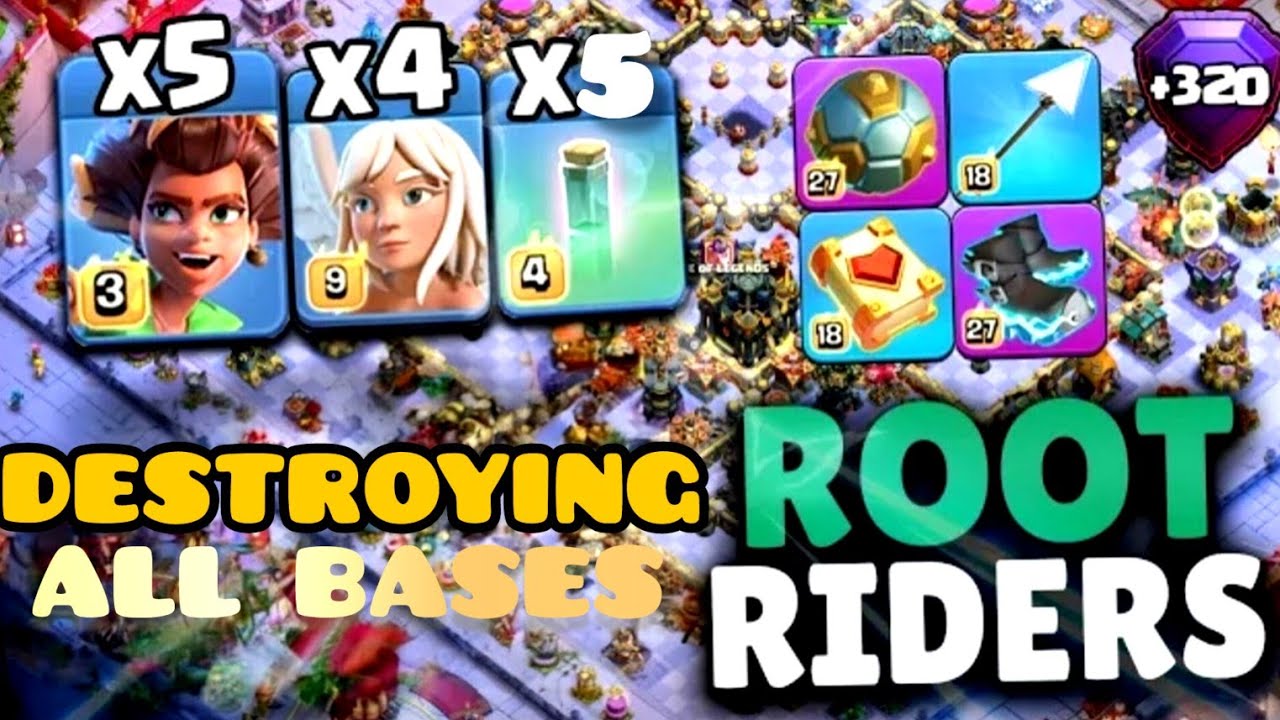 Best Root Rider Valkyrie Attack Strategy || Th17 Attack Strategy ...