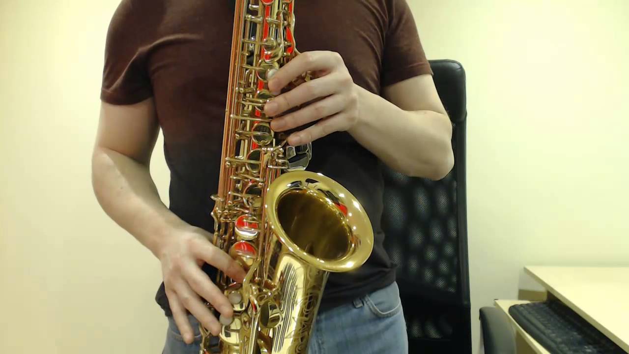 How to play the D Blues Scale on Saxophone Beginner 