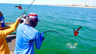 We Fished The TWO Most Famous Piers In Texas! Epic Results!