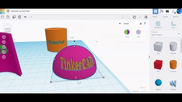 TinkerCAD   Curved Text
