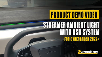 Ambient Light for Cybertruck Vehicle Interior  LED Strip Lights With BSD System Interior Decorations
