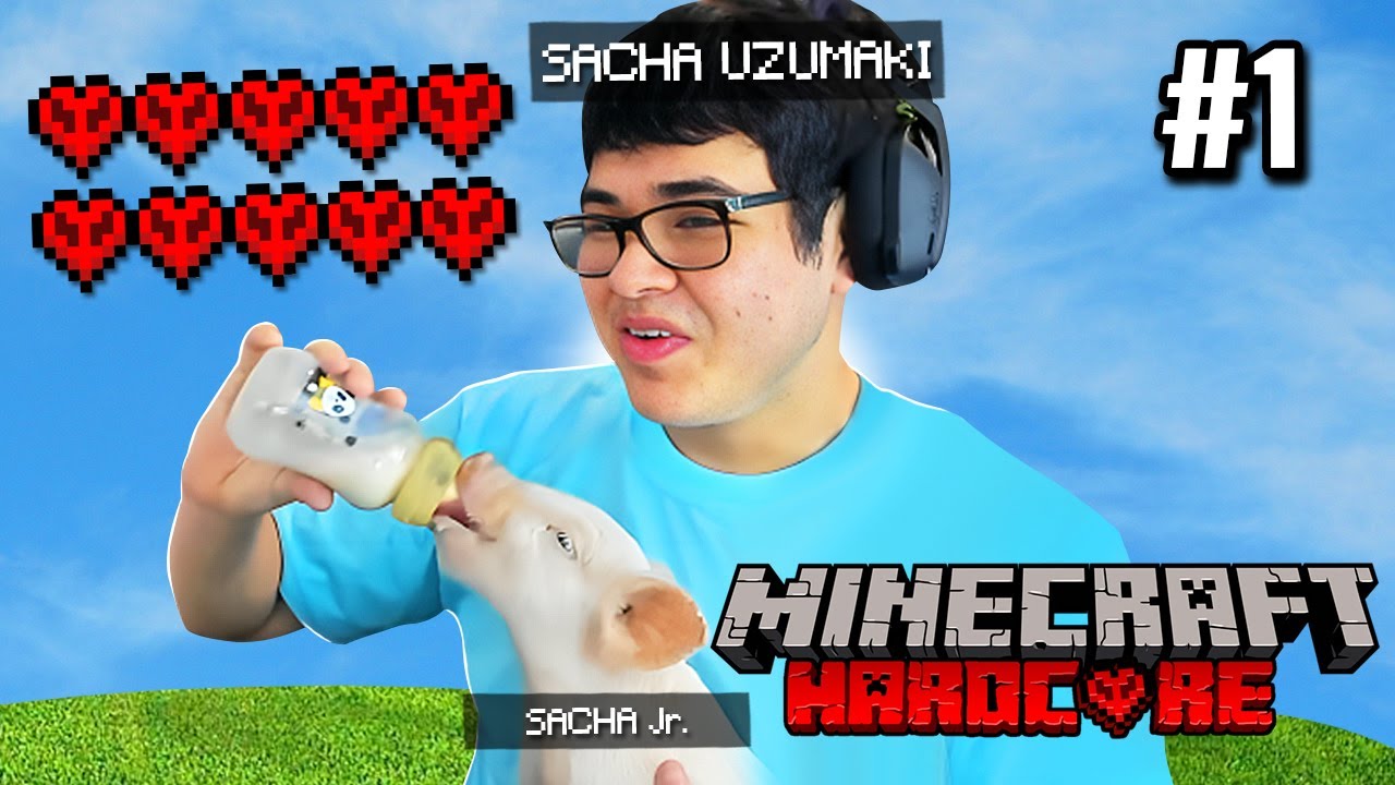 INTENTANDO PASAR MINECRAFT HARDCORE con MI HIJO y PERRETV