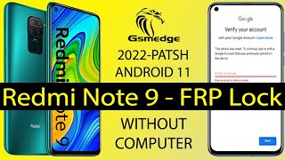 Remove Frp Xiaomi Redmi Note 9 Bypass Google Account Miui 12 5 6