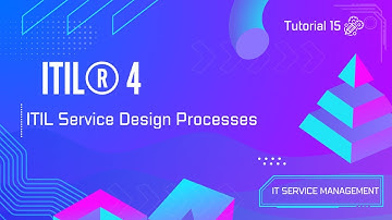 Tutorial 15 | ITIL Service Design Processes | ITIL ® 4