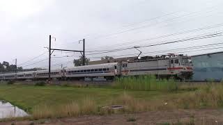 20160714 July 14 2016 Bird calls and SEPTA push pull train AEM-7 2304 approaching Dale Interlocking